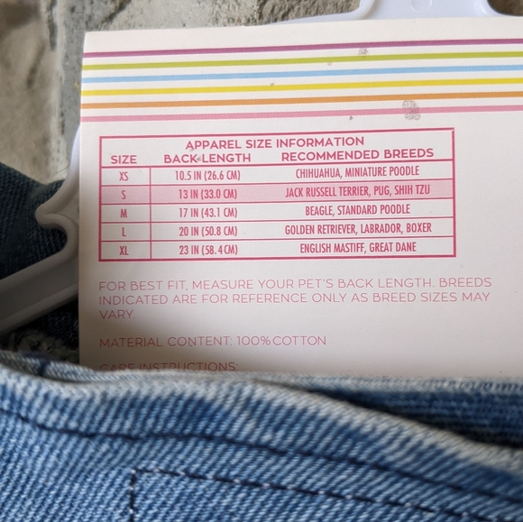 Justice Denim Jacket for Pets - Picture 5 of 5